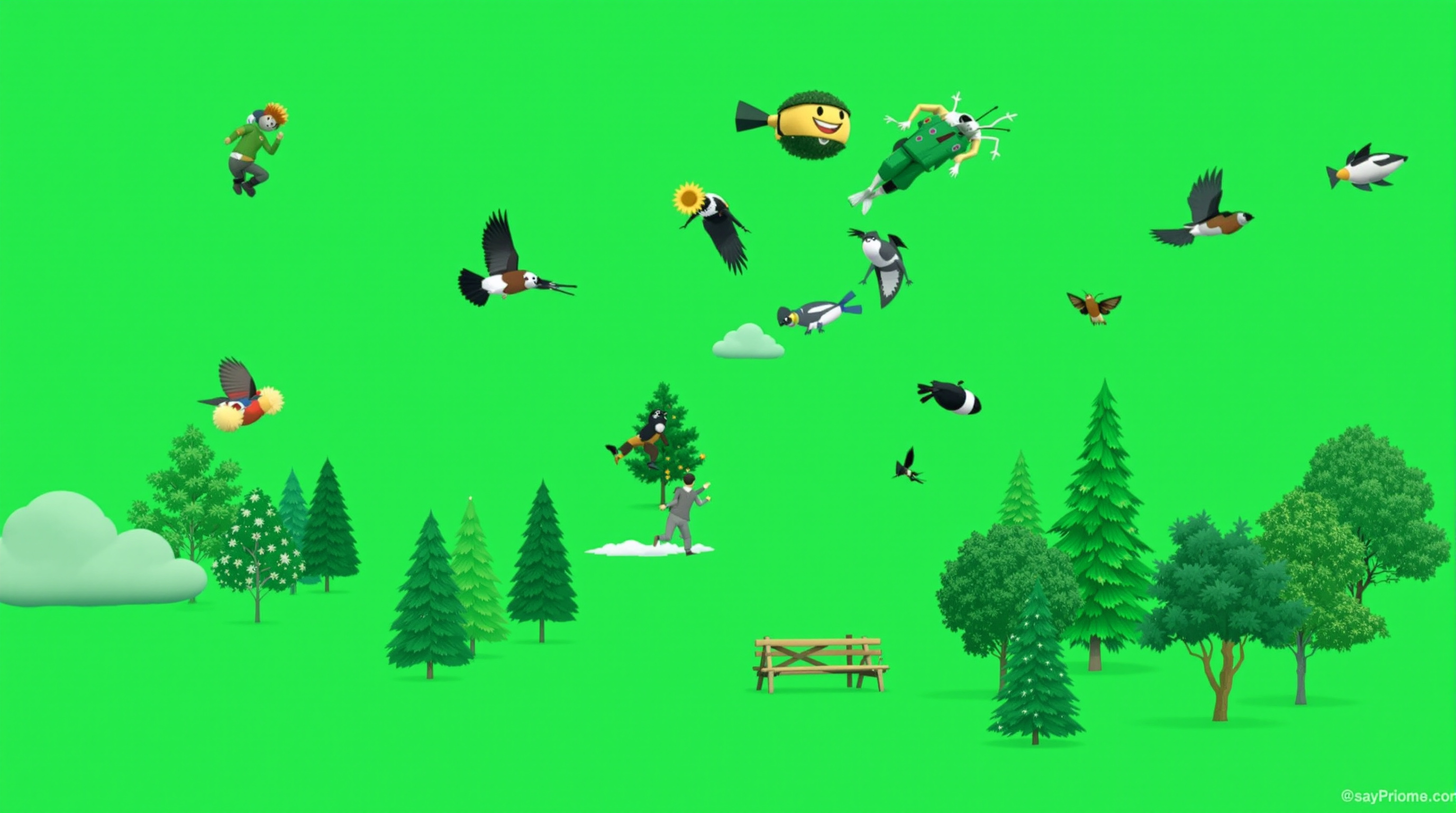 Illustration des principes d'animation appliqués en 3D